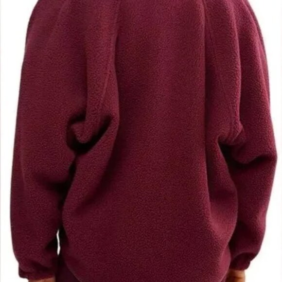 Free People X Hatch Hit the Slopes Pullover Jacket | Dark Red Burgundy - Picture 4 of 14